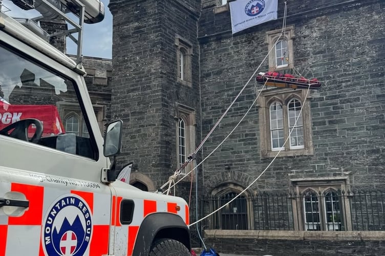 Dartmoor Search and Rescue Team Tavistock at the emergency services Multi-Agency Day in the town.