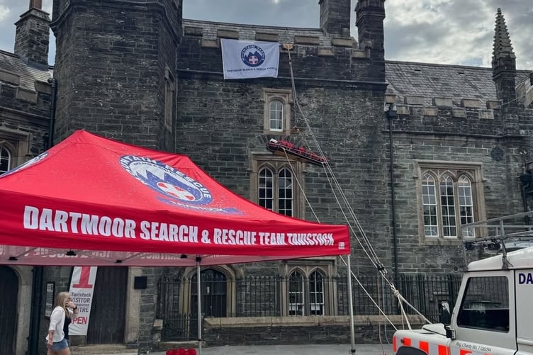 Dartmoor Search and Rescue Team Tavistock at the emergency services Multi-Agency Day in the town.