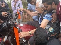 Biker revs up for birthday wish 