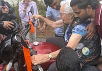 Yelverton veteran biker's dream comes true on a Harley Davidson