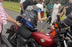 A kind-hearted motorbike owner has made a birthday girl's day special.