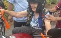 A kind-hearted motorbike owner has made a birthday girl's day special.