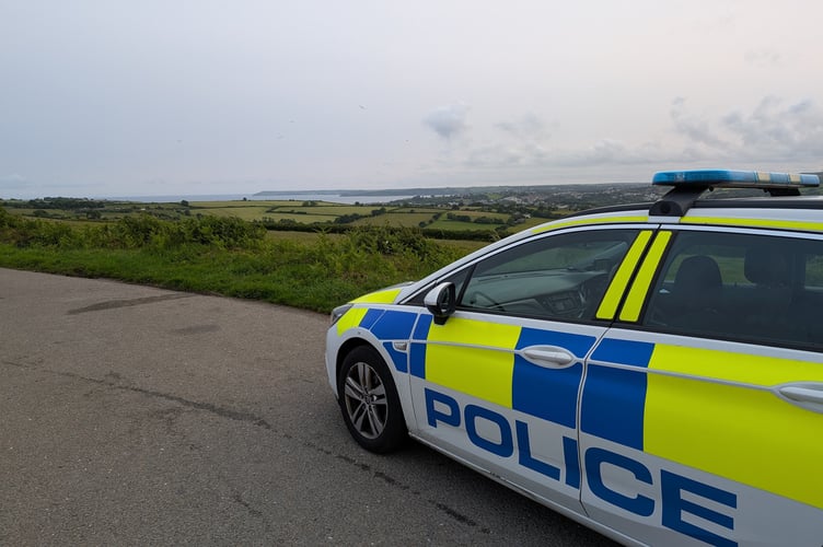 Police in St Austell.