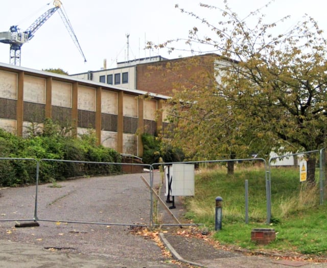 Another fire at former police HQ and courts in Exeter
