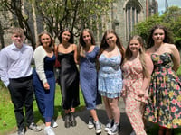 College students celebrate end of exams