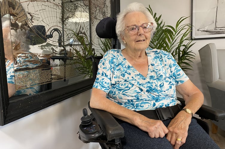 June Pearton, 98, a veteran motorbiker, marked her birthday by sitting on a Harley Davidson bike to make a wish come true.