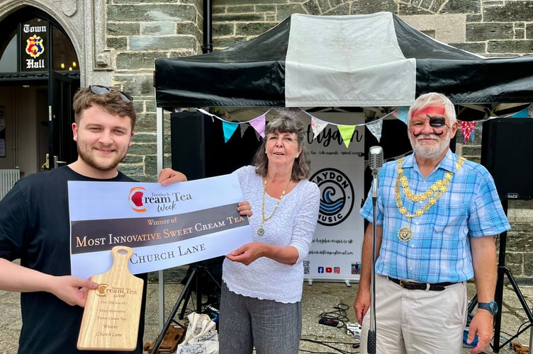 Church Lane cafe was a prize winner during the Tavistock Cream Tea Week competition.