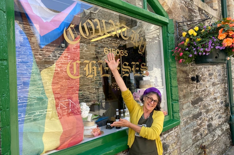 Jacks Hudswell, of Country Cheeses promotes Tavi Pride.