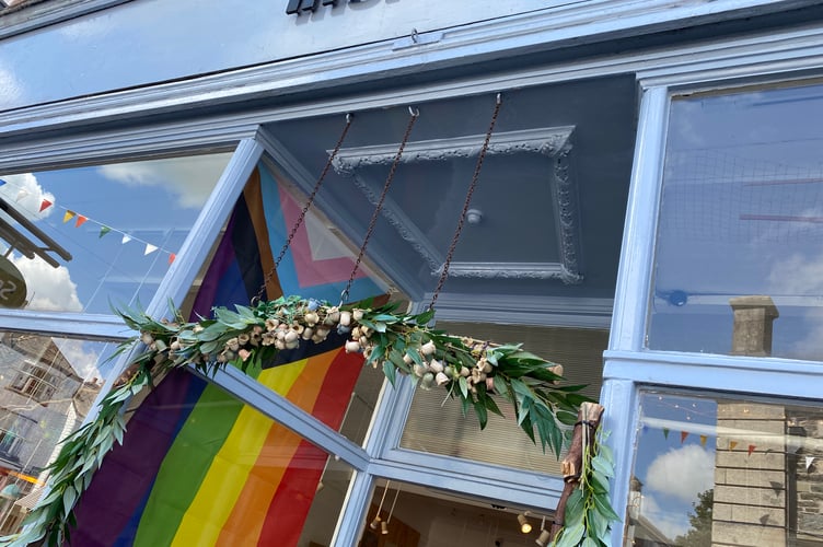 Tavi Pride Inside Out shop window
