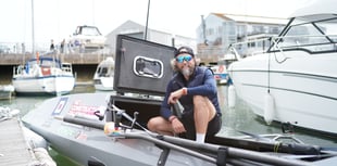 Record-breaking rowing attempt currently off coast of South Hams