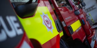 Tractor catches fire at Sheepstor