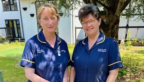 Admiral Nurses Emma Hughes and Tracy Browne are supporting patients with dementia to leave hospital sooner than normal and supporting them when they are at home.
