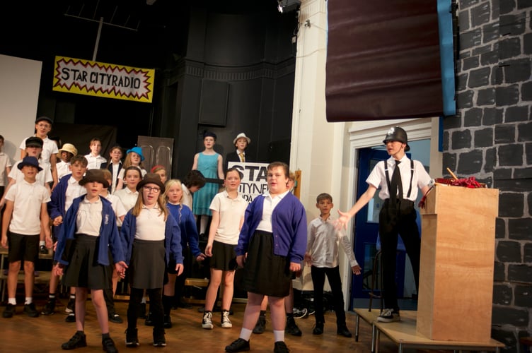 Tavistock Primary School year six pupils are performing their end of year musical to parents and other pupils today and tomorrow.  Picture by Jude Wright.