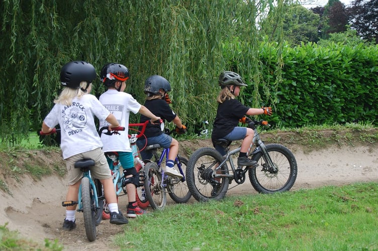 Young bikers acrobatics at Tavistock jam