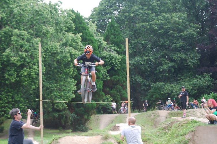Young bikers acrobatics at Tavistock jam