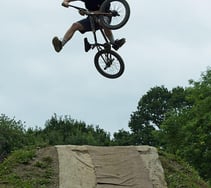 Young acrobatic bikers amaze 