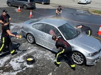 Okehampton firefighters raise £750 with charity car wash