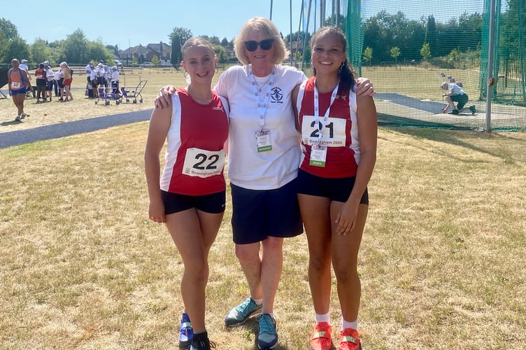 Tegan Brown and Hazel Stead plus Elaine Fileman
