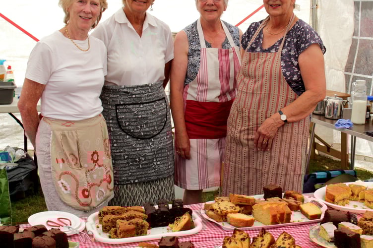 Lions ladies serve tea and cake at Tavistock Lions Fun Day in The Meadows. Picture by Steve Grummitt.