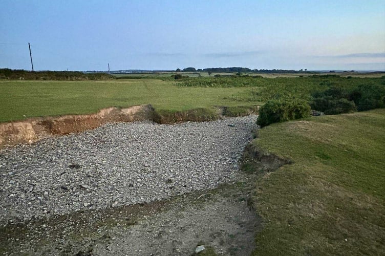 A dried up leat on Plasterdown on Dartmoor is causing concern for the wellbeing of livestock.