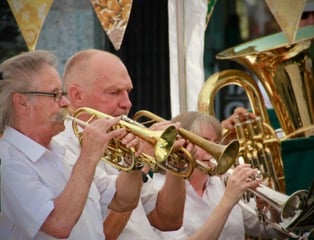 Tavi Fringe - Stannary Brass Band. Picture by Ollie Cullen.