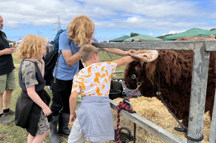 Showgoers will get the opportunity to get up close and personal with livestock 