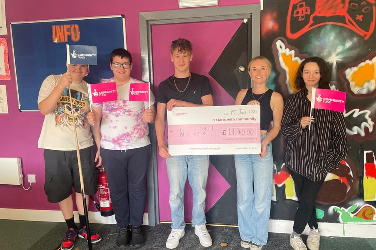 The Youth 2 Youth club based at the Hut in Bere Alston has secured its future for the coming two years with a donation from the National Lottery Awards for All fund. (Picture: Youth 2 Youth)