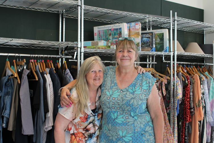 Joint TASS charity shop co-ordinators Tracey Petts and Debbie Holland say the closure of the shop is a 'great shame for the town and surrounds. Picture by Zoe King.