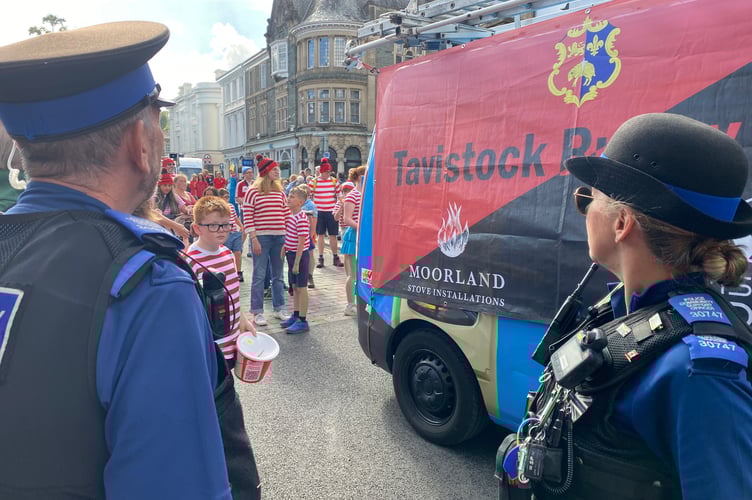 Community policing at Tavistock Carnival.
