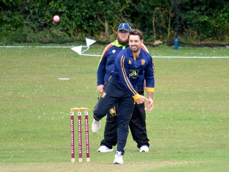 Tavistock's Rhys Davies, who cleared out the Plympton tail-enders with three wickets in four overs