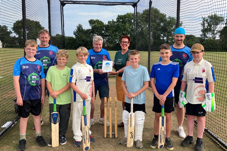Saltash Cricket Club was awarded just over £11,000 to purchase youth kit, youth training equipment, portable nets, and a score board. (Picture: Samworth Brothers)