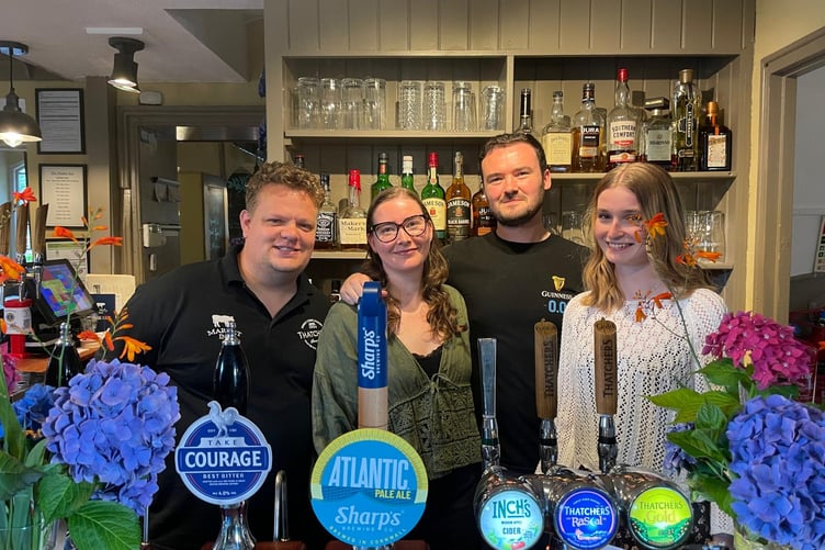 New publicans at The Market Inn, Sam Barton and Deanne Whittington hosted the Scrumptious pop-up fundraising charity event on July 25. (Picture: Linda Critchley)
