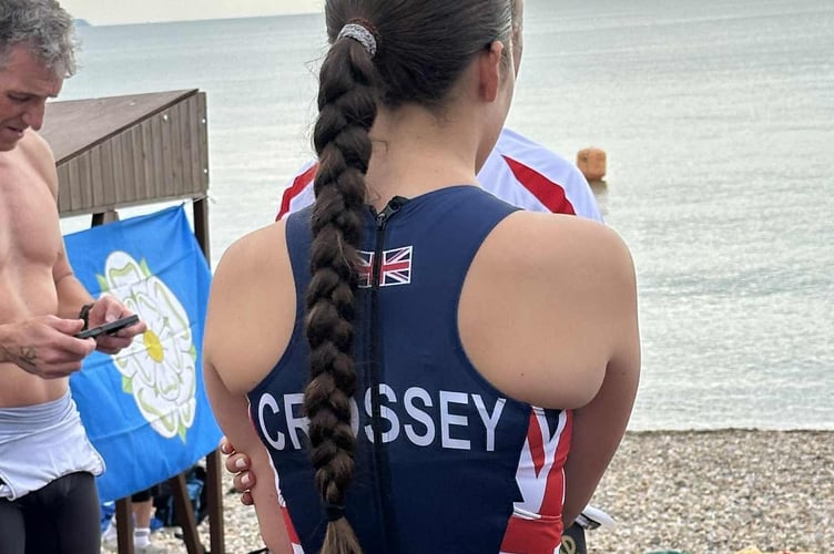 Tavistock Swimming Club member Miri has impressed at running and swimming to qualify to represent team GB in the European Triathle champs and the World. 