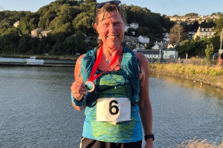 Pearl Barnes, of Okehampton RC, after the Looe race, one of her three races.
