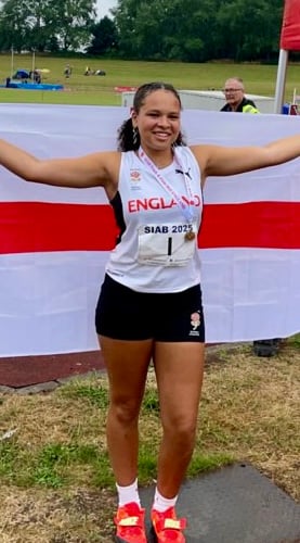 Tegan Brown representing England