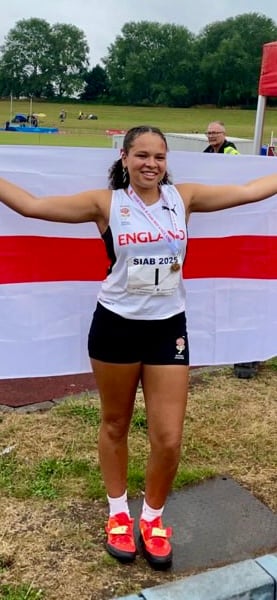 Tegan Brown representing England