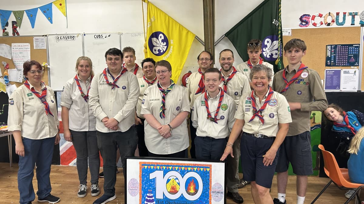 Okehampton Scouts mark 100 years with awards celebration