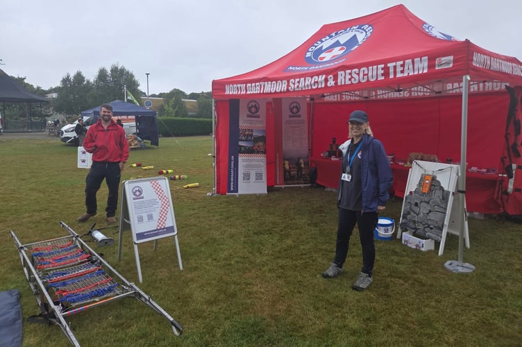 North Dartmoor Search and Rescue Team enjoying the Rotary Fair in Simmons Park.