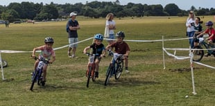 Young mountain bikers race for fun