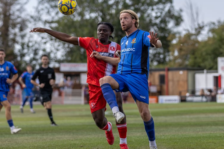 Tavistock AFC in action away at Frome Town
