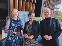 Calstock musician presented with King's harpist brooch for excellence