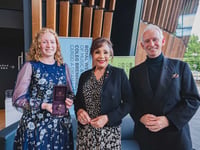 Calstock musician presented with King's harpist brooch for excellence