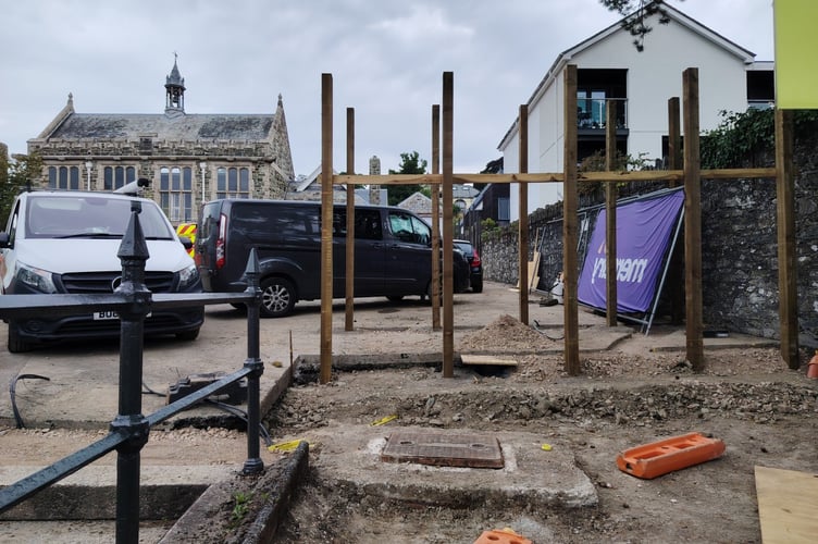 The new school is taking shape on Plymouth Road.