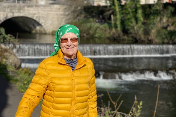Val Evans is taking part in the Tavistock Athletic Club five km run in aid of Macmillan Nurses on Saturday, August 16, as she undergoes cancer treatment.