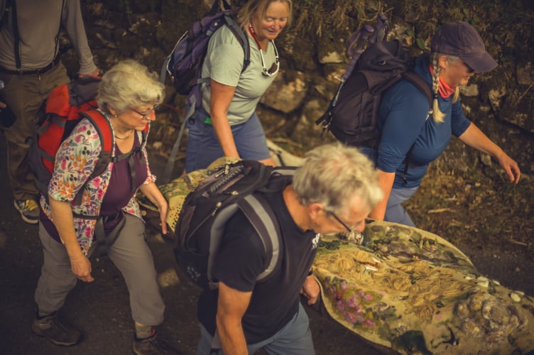 The Dartmoor Shroud Pilgrimage was organised jointly by the Museum of Dartmoor Life and the DPA. Credit: Glavind Strachan Photography/ Paul Harris