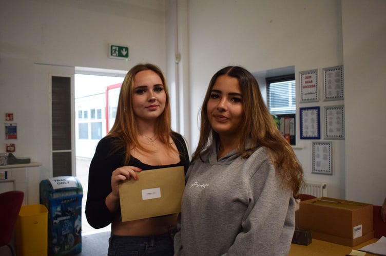 It's been a day of celebration for students at Callington Community College following the publication of their A Level results