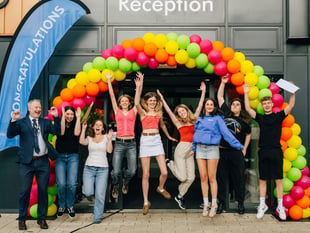 Exeter College students celebrate A-level success