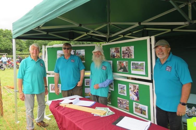 The Okehampton Men in Sheds at their stall.