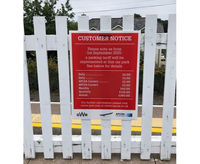 Car parking charges to be implemented at Gunnislake train station