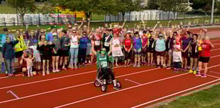 Val roared on for Tavy 5k walk